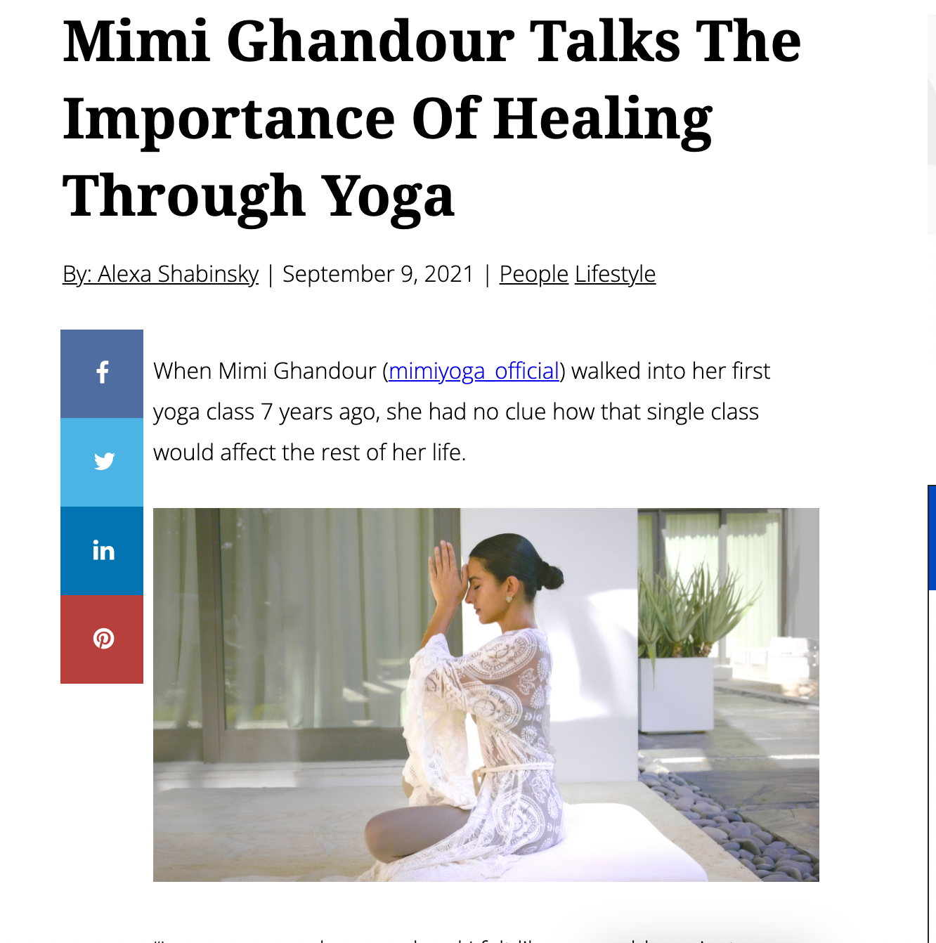 Healing Through Yoga