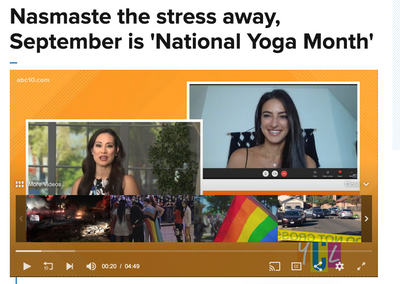 ABC 10: Nasmaste the stress away, September is 'National Yoga Month'