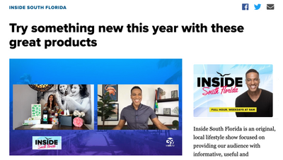 INSIDE SOUTH FLORIDA: Try Something New This Year With These Great Products