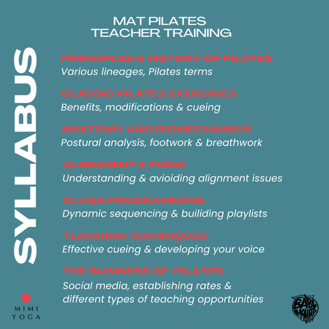 Mat Pilates Teacher Training with Starr - JULY 2025
